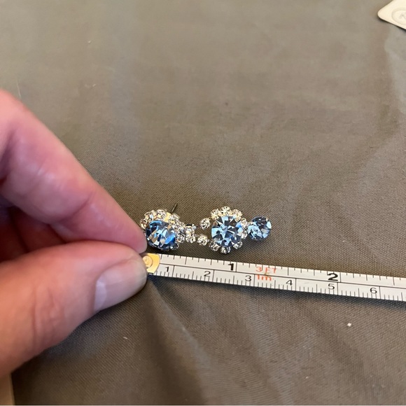 Prom/Special Occasion Necklace and Earrings, Light Blue - Picture 9 of 13